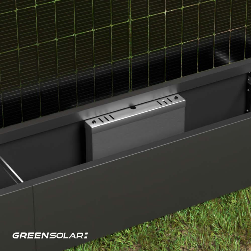 Technikbox für Solarpflanzkasten – Edelstahl