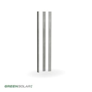 Mittlere Abdeckschiene aus Edelstahl inkl. Montagematerial für Solarzaun „premium line“ (Quermontage)