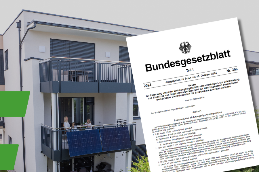 16. Oktober 2024: Recht auf Balkonkraftwerk jetzt auch für Mieter!