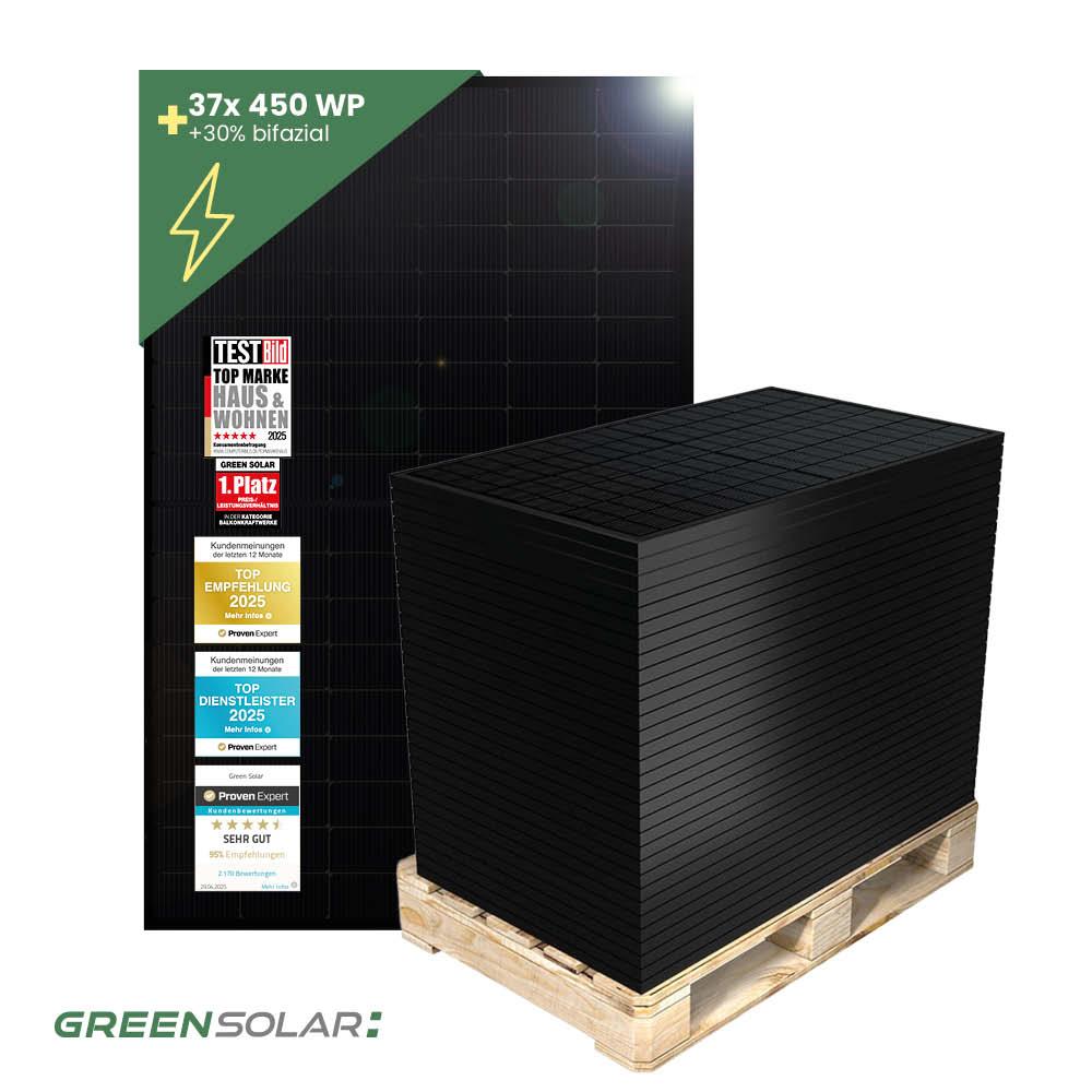 Solar-Modul 450Wp (Palette mit 37 Stück)