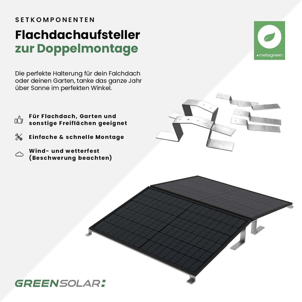Solaranlage Flachdach 14kWp