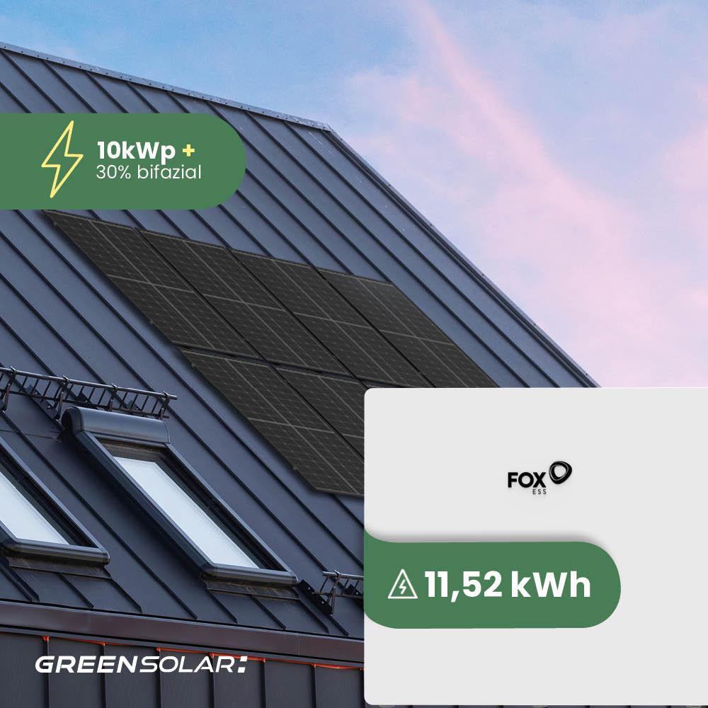 Solaranlage Universaldach 10kWp mit Speicher 11,52 kWh
