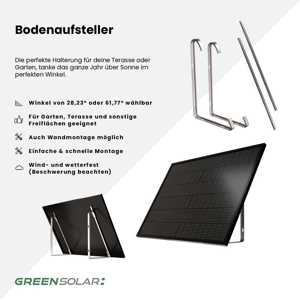 Bodenaufsteller für 8 Module