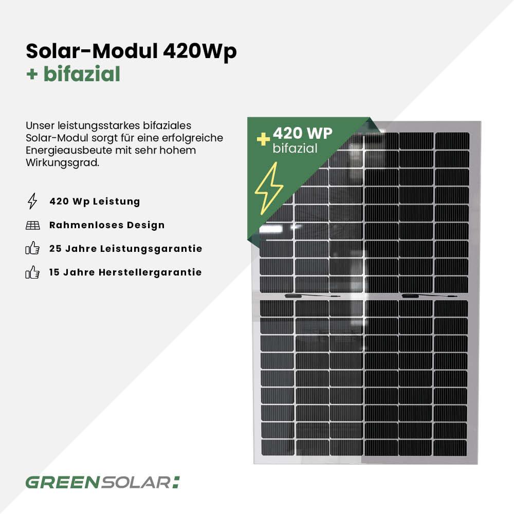 Solarpflanzkasten 420/400 Aluminium anthrazit