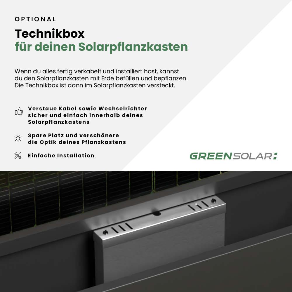 Solarpflanzkasten 420/400 Aluminium anthrazit