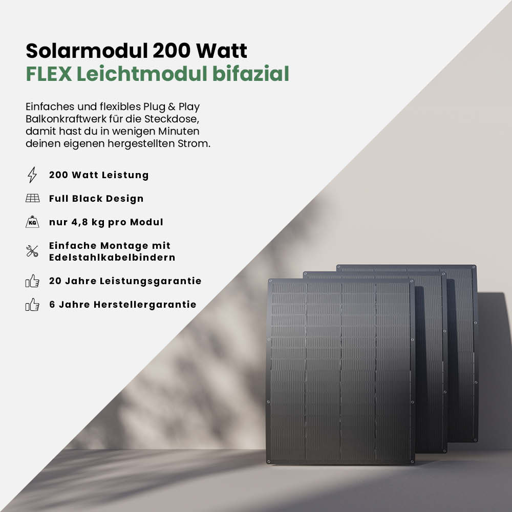 Balkonkraftwerk Flex 800Wp