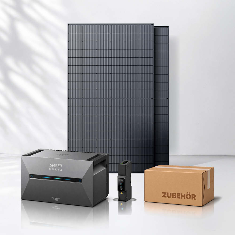 Balkonkraftwerk 1000Wp mit Anker SOLIX Solarbank 3 E2700 Pro