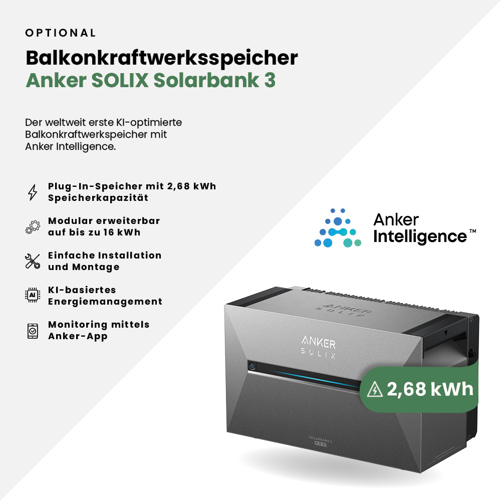 2 x Anker SOLIX Solarbank 3 BP2700 Pro Erweiterung