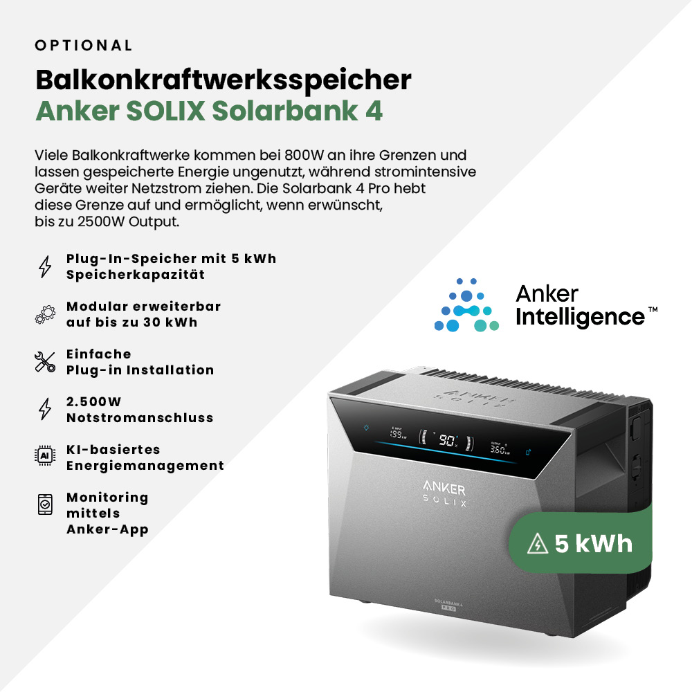 2 x Anker SOLIX Solarbank 3 BP2700 Pro Erweiterung