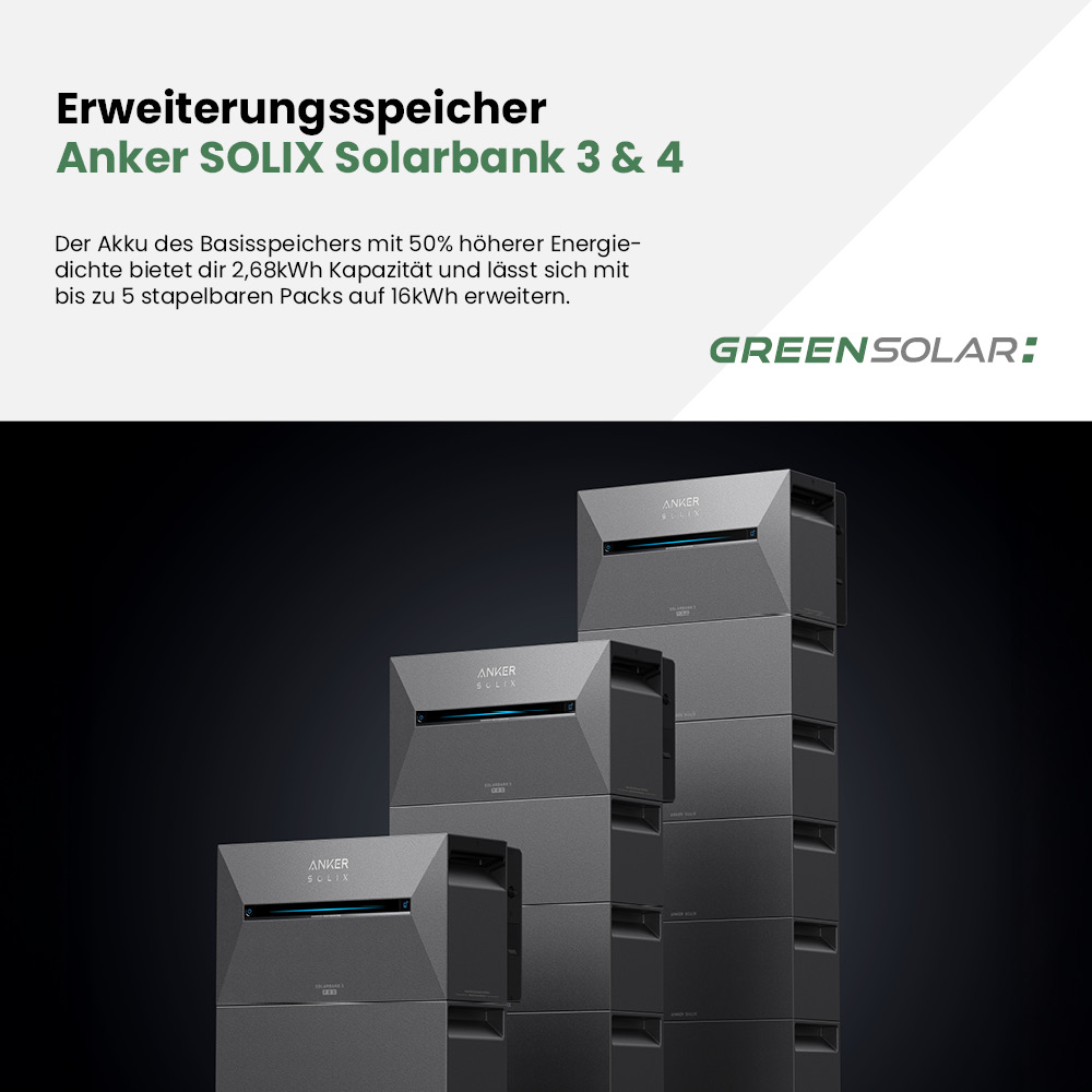 3 x Anker SOLIX Solarbank 3 BP2700 Pro Erweiterung