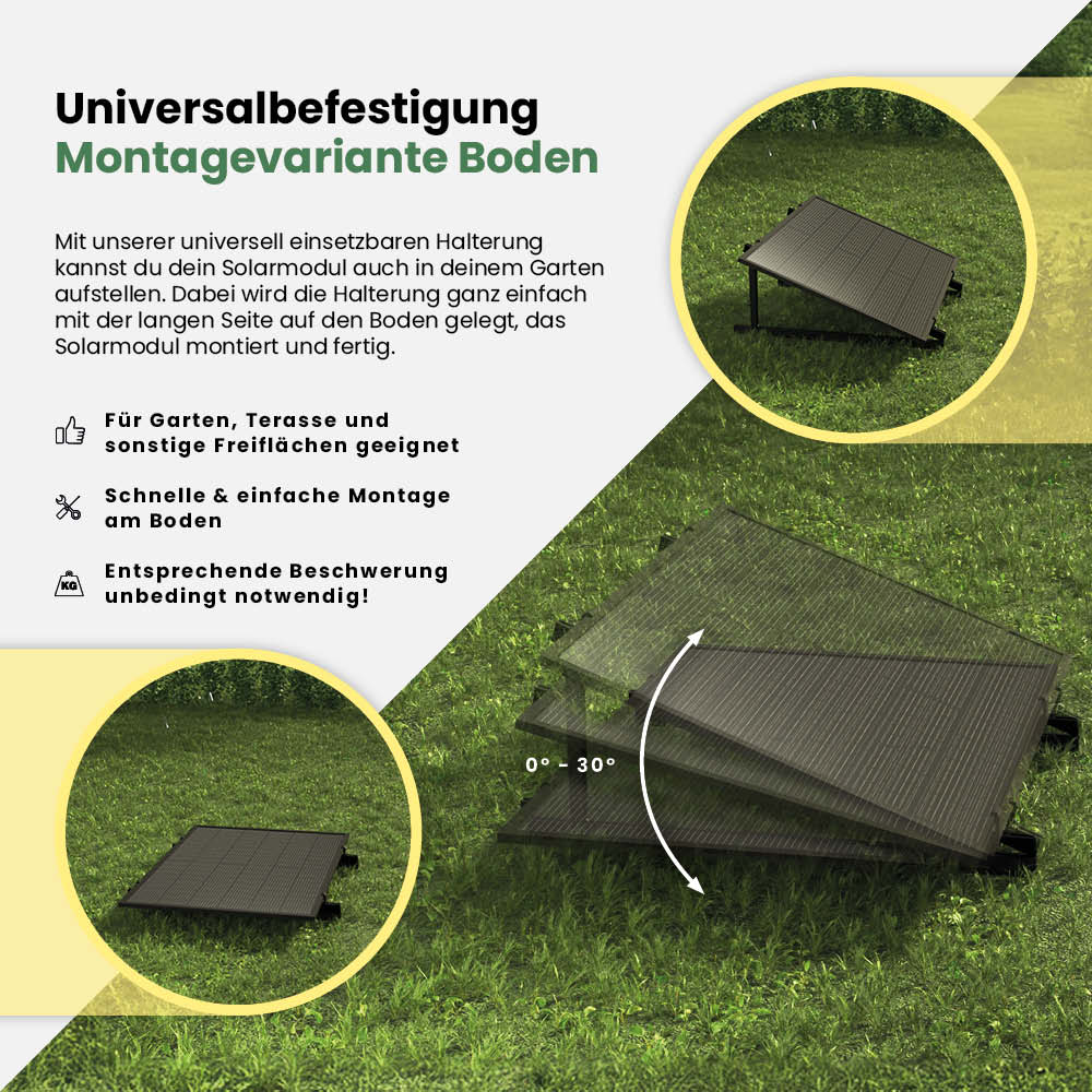 Balkonbefestigung für 10 Module