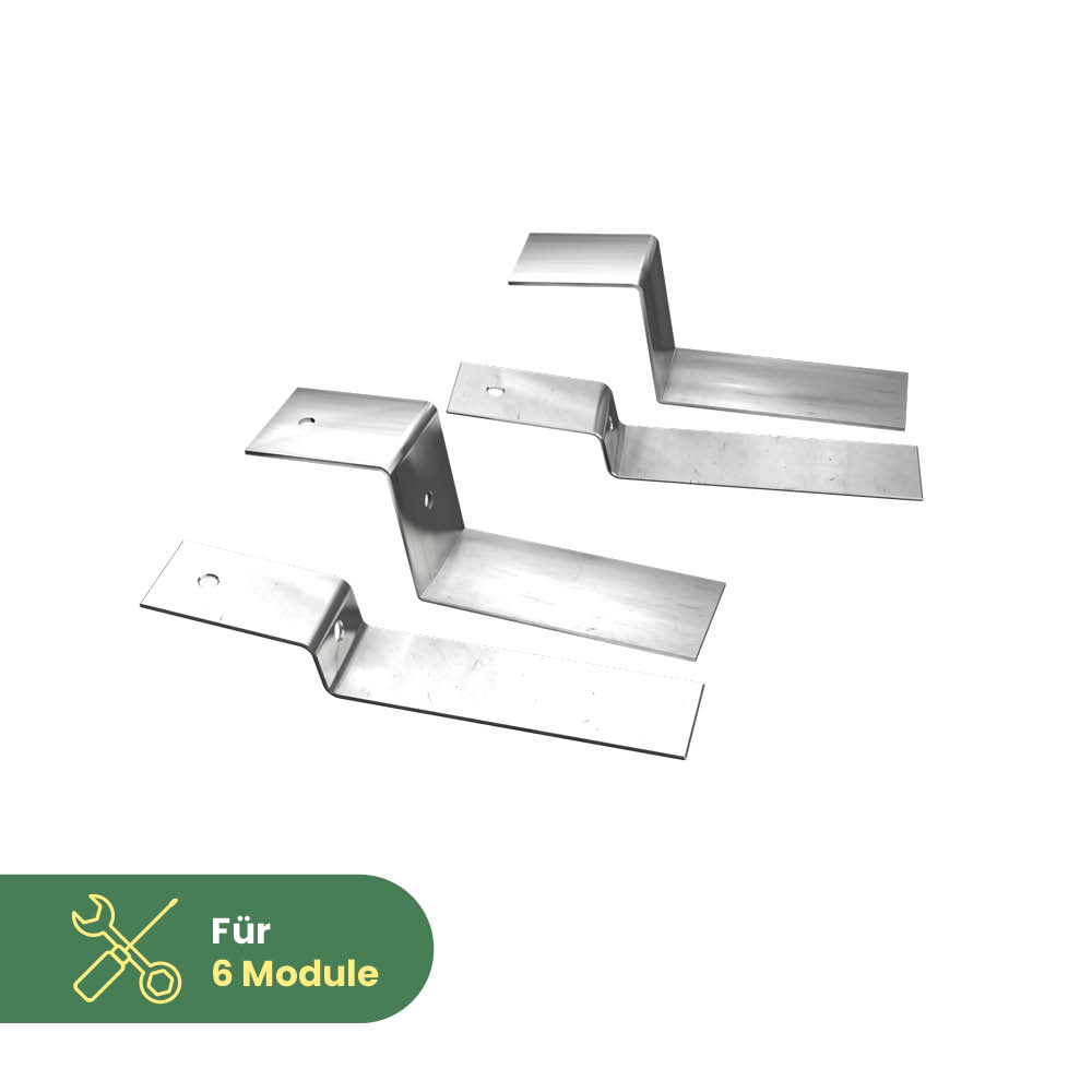 Flachdachaufsteller für 6 Module SINGLE