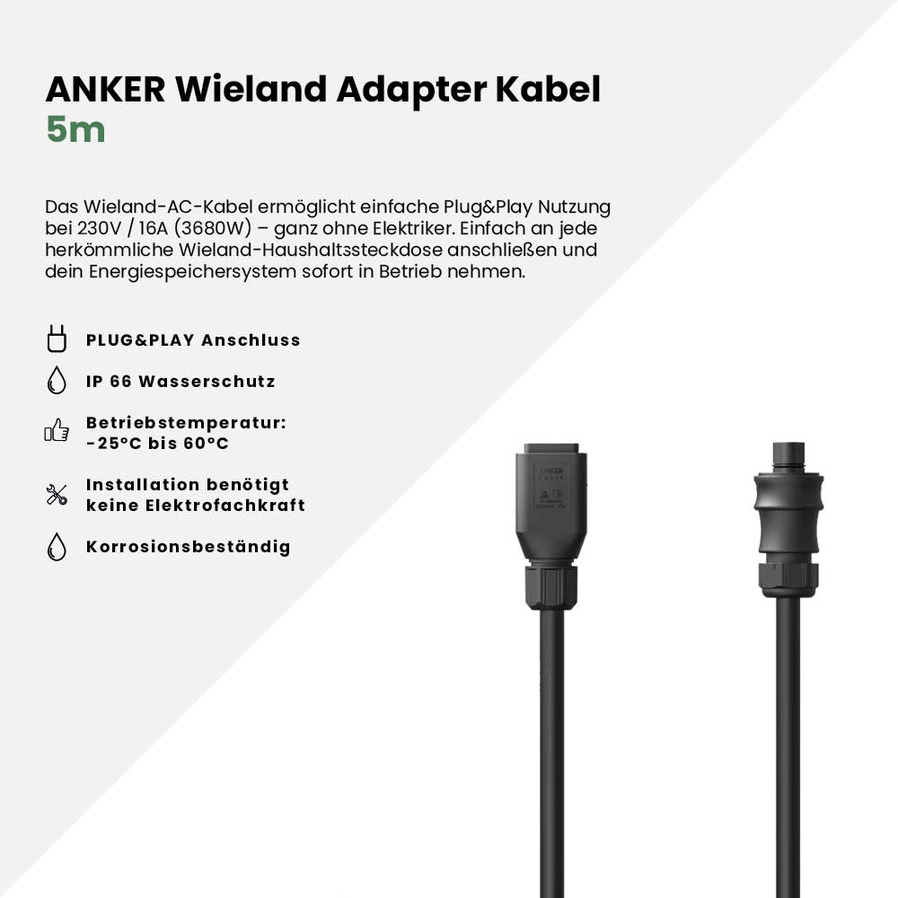 ANKER Wieland Adapter Kabel 5m