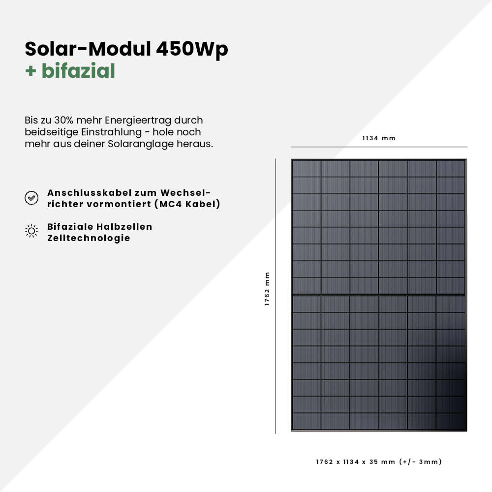Solarmodul 450Wp black bifazial