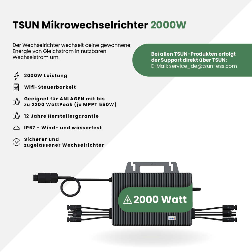 Balkonkraftwerk 1800Wp