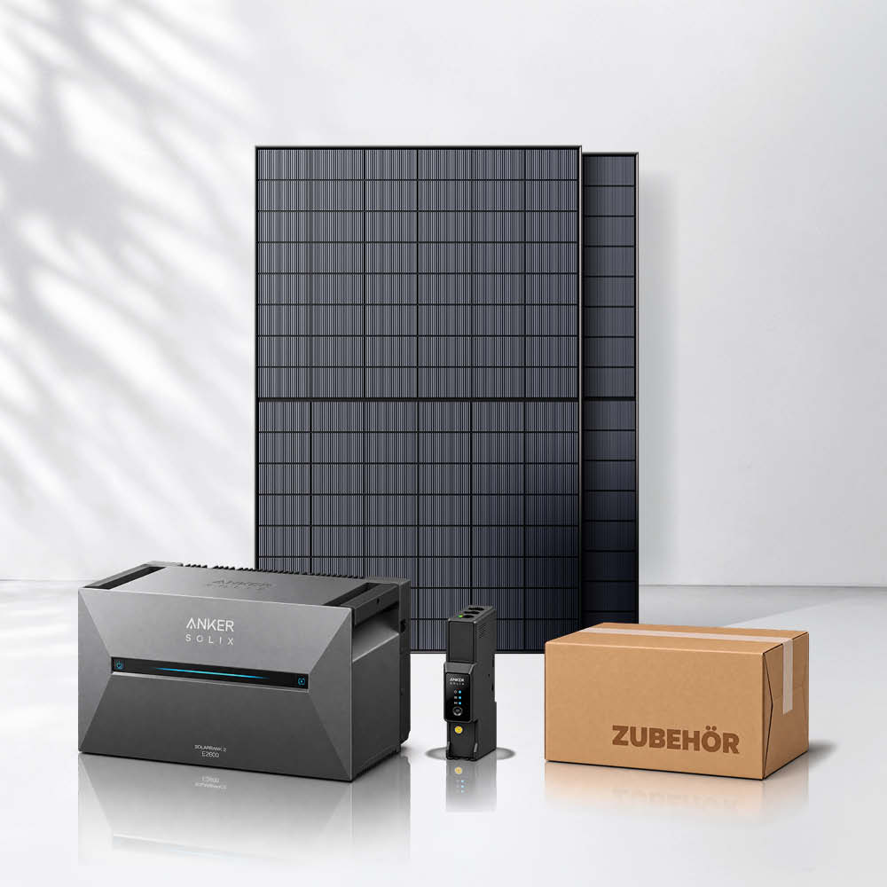 Balkonkraftwerk 900Wp mit Anker SOLIX Solarbank 3 E2700 Pro