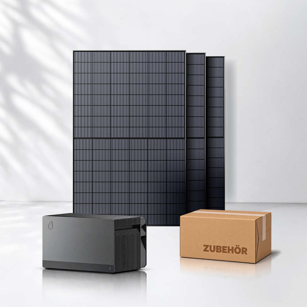 Balkonkraftwerk 1350 Wp mit Speicher 2,11 kWh Fox ESS Avocado Orbit