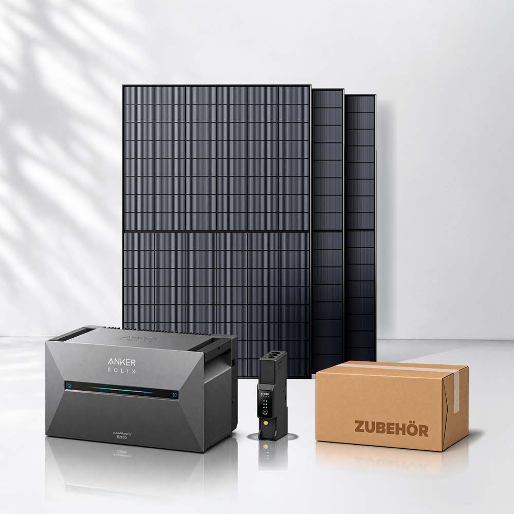 Balkonkraftwerk 1350Wp mit Anker SOLIX Solarbank 3 E2700 Pro