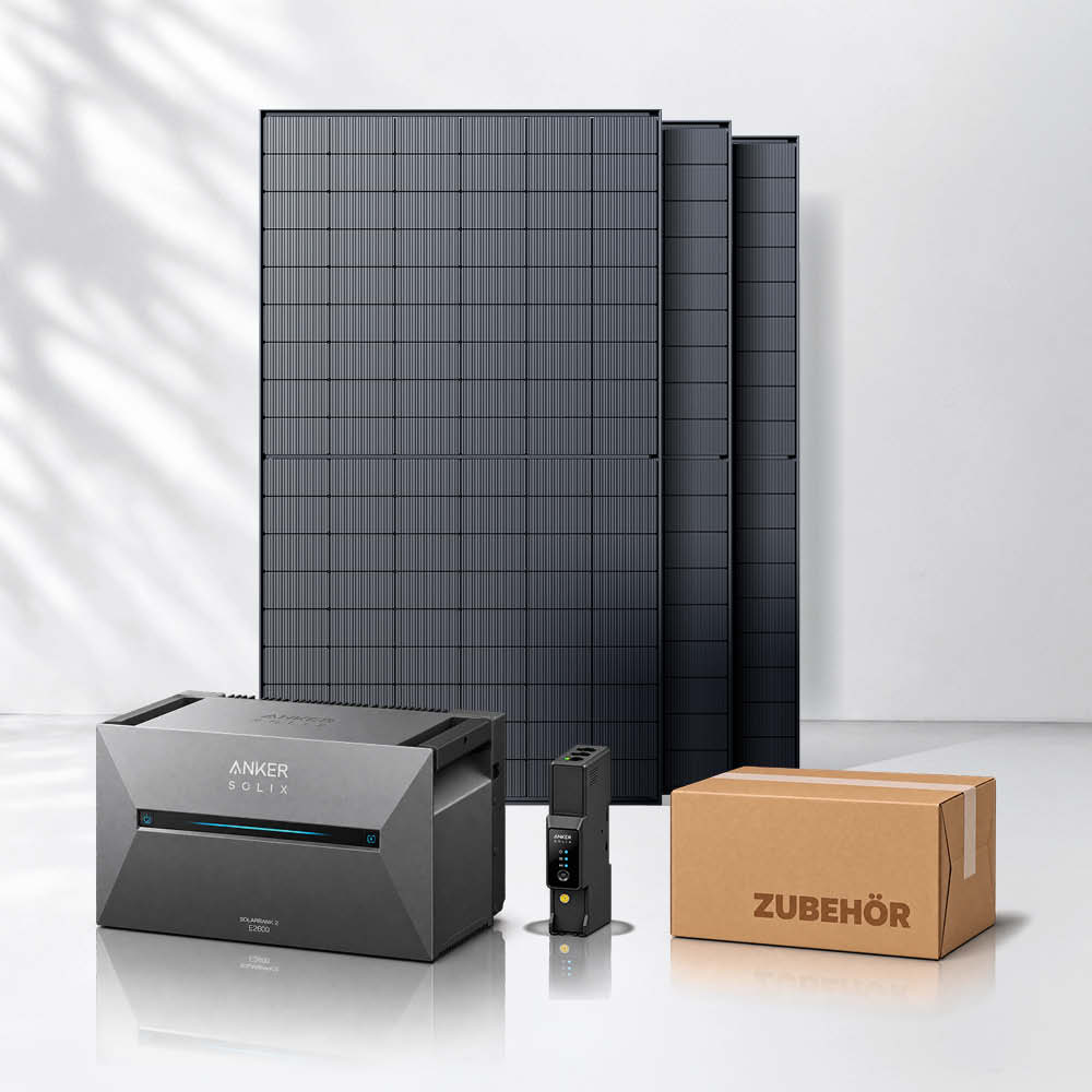 Balkonkraftwerk 1500Wp mit Anker SOLIX Solarbank 3 E2700 Pro