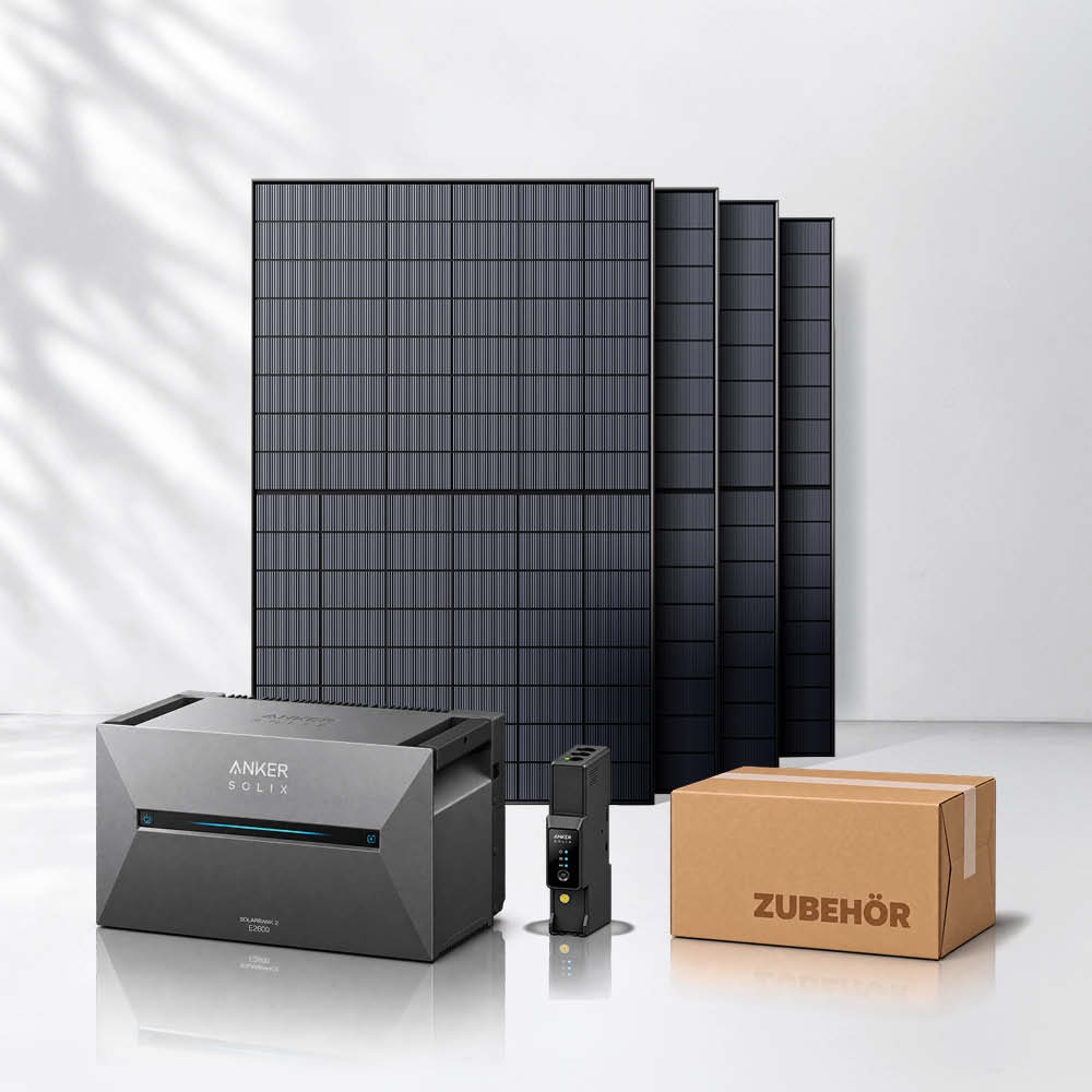 Balkonkraftwerk 1800Wp mit Anker SOLIX Solarbank 3 E2700 Pro
