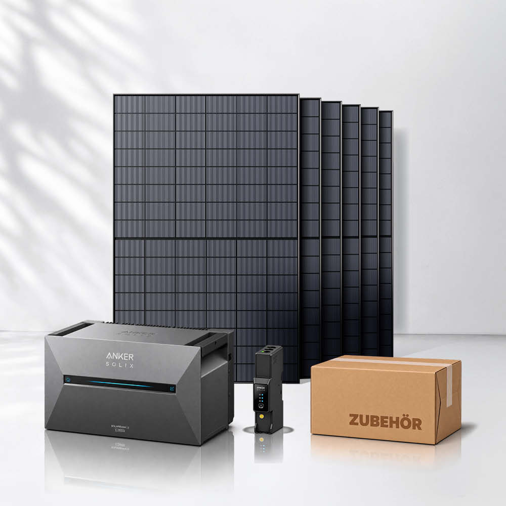 Balkonkraftwerk 2700Wp mit Anker SOLIX Solarbank 3 E2700 Pro